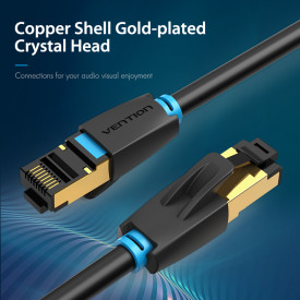 Мрежови кабел Vention LAN SFTP Cat.8 Patch Cable - 2M Black 40Gbps - IKABH