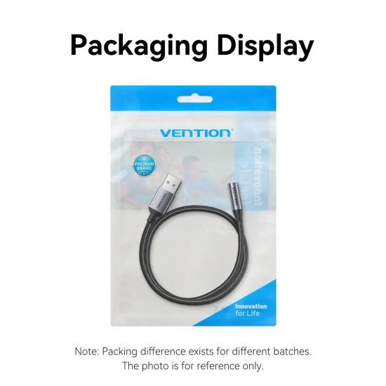 Външна звукова карта Vention USB Sound card 1-Port 0.25M Gray - CVFHC