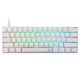 Клавиатура White Shark Gaming Mechanical Keyboard SHINOBI 2 - YUSYA 5P Blue Switches (English US), White