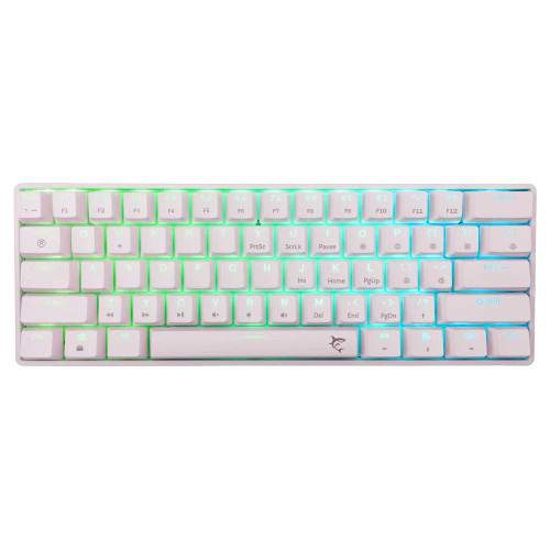 Клавиатура White Shark Gaming Mechanical Keyboard SHINOBI 2 - YUSYA 5P Blue Switches (English US), White