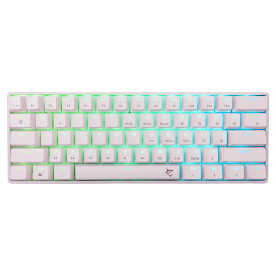 Клавиатура White Shark Gaming Mechanical Keyboard SHINOBI 2 - YUSYA 5P Blue Switches (English US), White