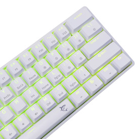 Клавиатура White Shark Gaming Mechanical Keyboard SHINOBI 2 - YUSYA 5P Blue Switches (English US), White