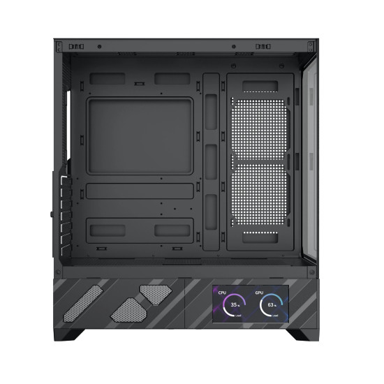 Кутия за компютър Xigmatek Case ATX - Alphard Pro - 6 inch LCD Display, 6 ARGB Fans