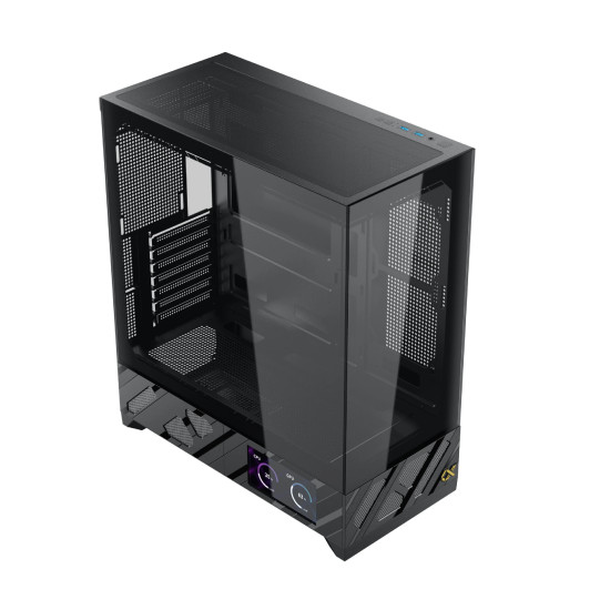 Кутия за компютър Xigmatek Case ATX - Alphard Pro - 6 inch LCD Display, 6 ARGB Fans