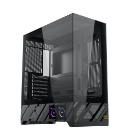 Кутия за компютър Xigmatek Case ATX - Alphard Pro - 6 inch LCD Display, 6 ARGB Fans
