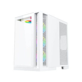 Кутия за компютър Xigmatek Case ATX - Aqua 7 Arctic - 8 ARGB Fans, USB-C