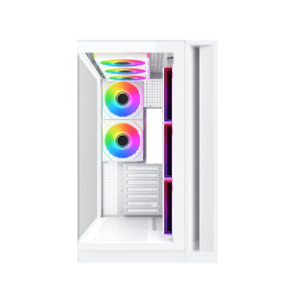 Кутия за компютър Xigmatek Case ATX - Aqua 7 Arctic - 8 ARGB Fans, USB-C