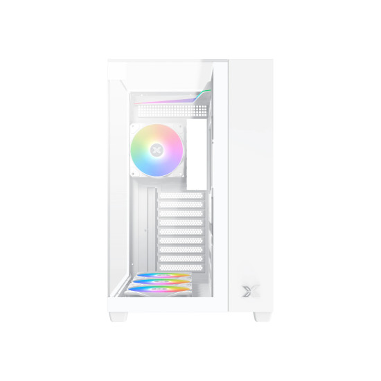 Кутия за компютър Xigmatek AQUA V ARCTIC - 7 ARGB Fans, White