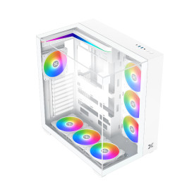 Кутия за компютър Xigmatek AQUA V ARCTIC - 7 ARGB Fans, White