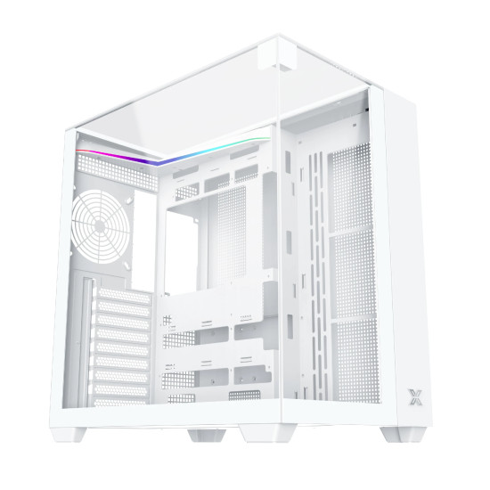 Кутия за компютър Xigmatek AQUA V ARCTIC - 7 ARGB Fans, White