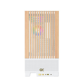Кутия за компютър Xigmatek Case EATX - Endorphin WD Arctic, Addressable RGB, Wood