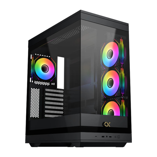 Кутия за компютър Xigmatek Case EATX - Meta - 4 x 120 mm ARGB fans
