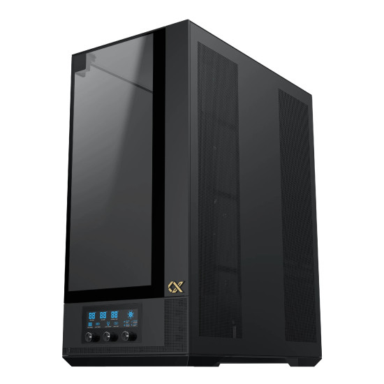 Кутия за компютър Xigmatek Case EATX - Vision Pro - 8 ARGB Fans, LCD Display Panel, Smart Fan Control