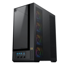 Кутия за компютър Xigmatek Case EATX - Vision Pro - 8 ARGB Fans, LCD Display Panel, Smart Fan Control