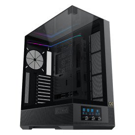 Кутия за компютър Xigmatek Case EATX - Vision Pro - 8 ARGB Fans, LCD Display Panel, Smart Fan Control