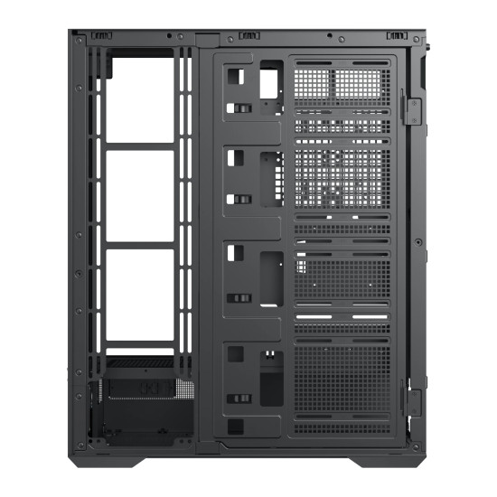 Кутия за компютър Xigmatek Case EATX - Vision Pro - 8 ARGB Fans, LCD Display Panel, Smart Fan Control