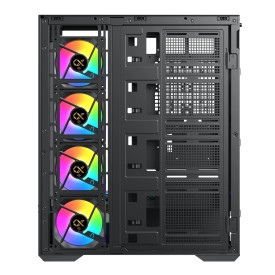 Кутия за компютър Xigmatek Case EATX - Vision Pro - 8 ARGB Fans, LCD Display Panel, Smart Fan Control