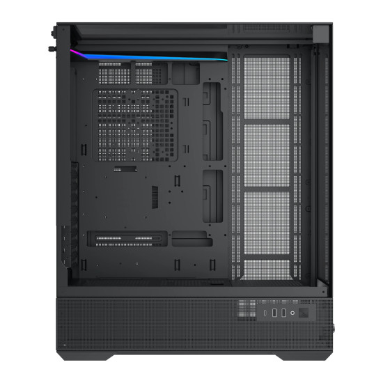 Кутия за компютър Xigmatek Case EATX - Vision Pro - 8 ARGB Fans, LCD Display Panel, Smart Fan Control
