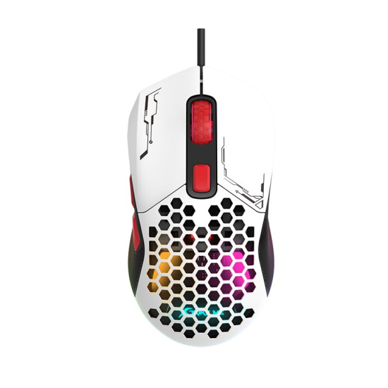 Мишка Xtrike ME Gaming Mouse GM-316W - 7200dpi, Detachable covers, White