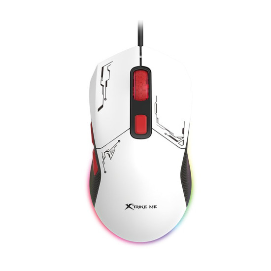Мишка Xtrike ME Gaming Mouse GM-316W - 7200dpi, Detachable covers, White