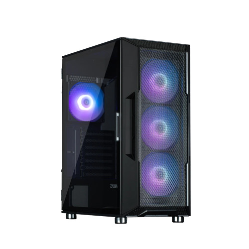 Кутия за компютър Zalman Case ATX - i3 NEO ARGB - Mesh, aRGB, Tempered Glass, Black