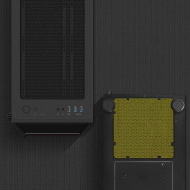 Кутия за компютър Zalman Case ATX - i3 NEO ARGB - Mesh, aRGB, Tempered Glass, Black