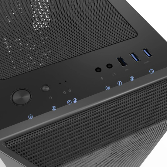Кутия за компютър Zalman Case ATX - i3 NEO ARGB - Mesh, aRGB, Tempered Glass, Black