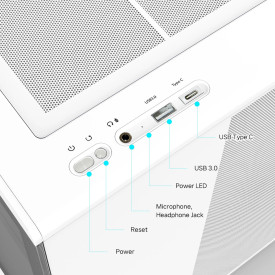 Кутия за компютър Zalman Case mATX - P10 White