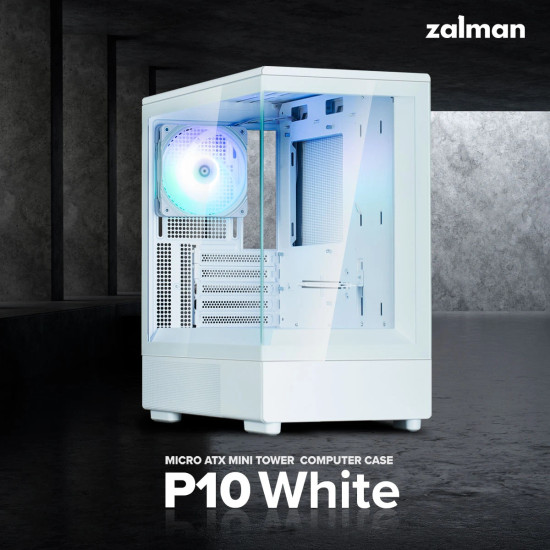 Кутия за компютър Zalman Case mATX - P10 White