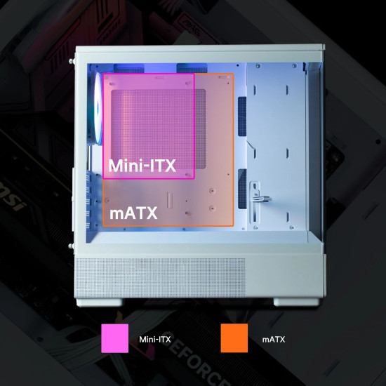 Кутия за компютър Zalman Case mATX - P10 White