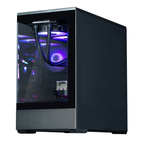 Кутия за компютър Zalman Case mATX - P30 Black - aRGB, Tempered Glass