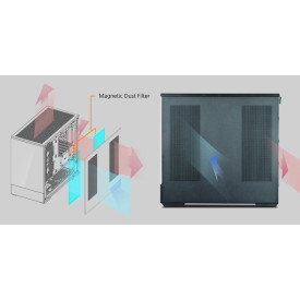 Кутия за компютър Zalman Case mATX - P30 Black - aRGB, Tempered Glass