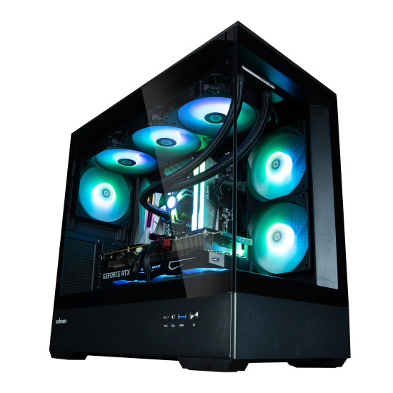 Кутия за компютър Zalman Case mATX - P30 Black - aRGB, Tempered Glass