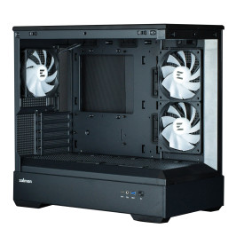 Кутия за компютър Zalman Case mATX - P30 Black - aRGB, Tempered Glass
