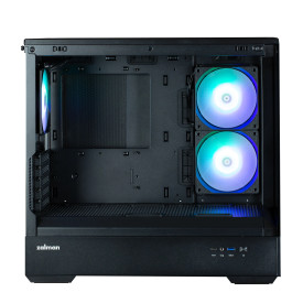 Кутия за компютър Zalman Case mATX - P30 Black - aRGB, Tempered Glass