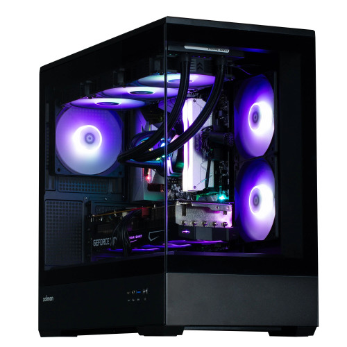 Кутия за компютър Zalman Case mATX - P30 Black - aRGB, Tempered Glass