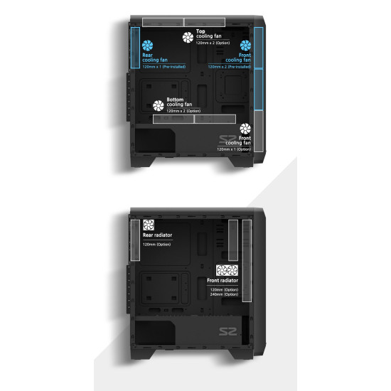 Кутия за компютър Zalman Case ATX - ZM-S2