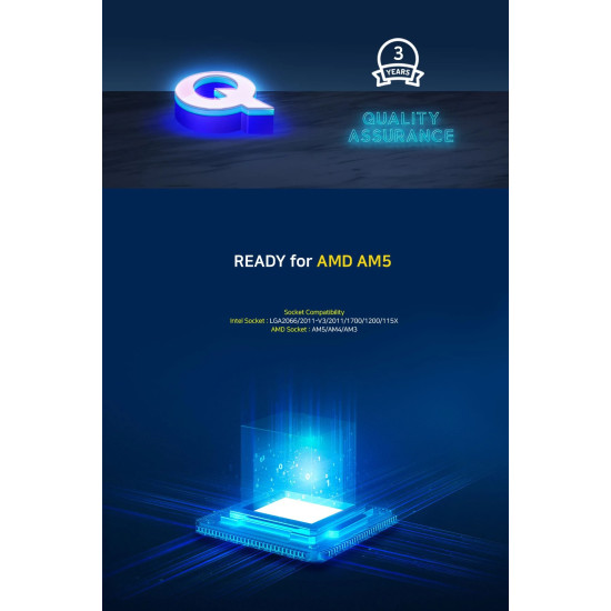 Водно охлаждане Zalman Water Cooling ALPHA 28 WHITE - Addressable RGB - LGA1700/AM5
