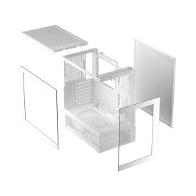 Кутия за компютър 1stPlayer Case ATX - MIKU Mi7-A White - Reversed fans included