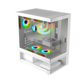 Кутия за компютър 1stPlayer Case ATX - MIKU Mi7-A White - Reversed fans included