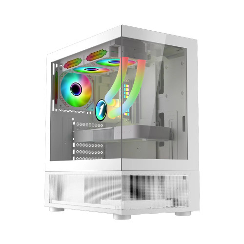 Кутия за компютър 1stPlayer Case ATX - MIKU Mi7-A White - Reversed fans included