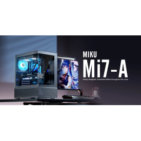 Кутия за компютър 1stPlayer Case ATX - MIKU Mi7-A White - Reversed fans included