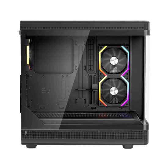 Кутия за компютър 1stPlayer Case ATX - PB8 Black - 3 x 120 mm A-RGB fans included, USB-C