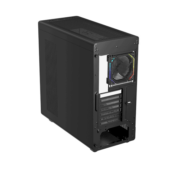 Кутия за компютър 1stPlayer Case ATX - PB8 Black - 3 x 120 mm A-RGB fans included, USB-C