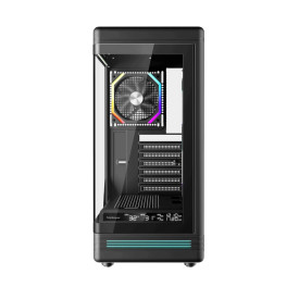 Кутия за компютър 1stPlayer Case ATX - PB8 Black - 3 x 120 mm A-RGB fans included, USB-C