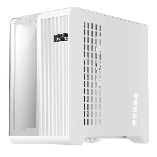 Кутия за компютър 1stPlayer Case ATX - RT7 White - LED display