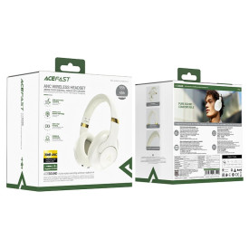 Безжични слушалки Acefast Active Noise Canceling Wireless Headphones - H4 Beige