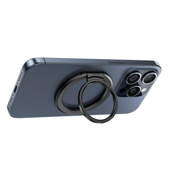 Магнитен ринг за телефон Acefast Mobile phone Magnetic ring holder - Aluminum - P1 Black