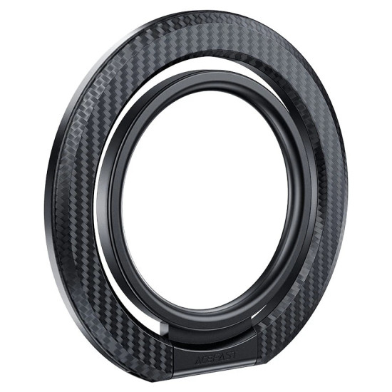 Магнитен ринг за телефон Acefast Mobile phone Magnetic ring holder - Aluminum - P1 Black