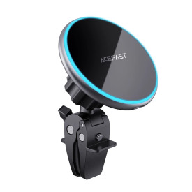 Стойка за телефон за кола Acefast Car phone holder - for Air vent, Wireless Magnetic Wireless Charging - D3 - Silver